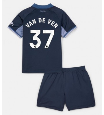 Tottenham Hotspur Micky van de Ven #37 Udebanesæt Børn 2023-24 Kort ærmer (+ korte bukser)